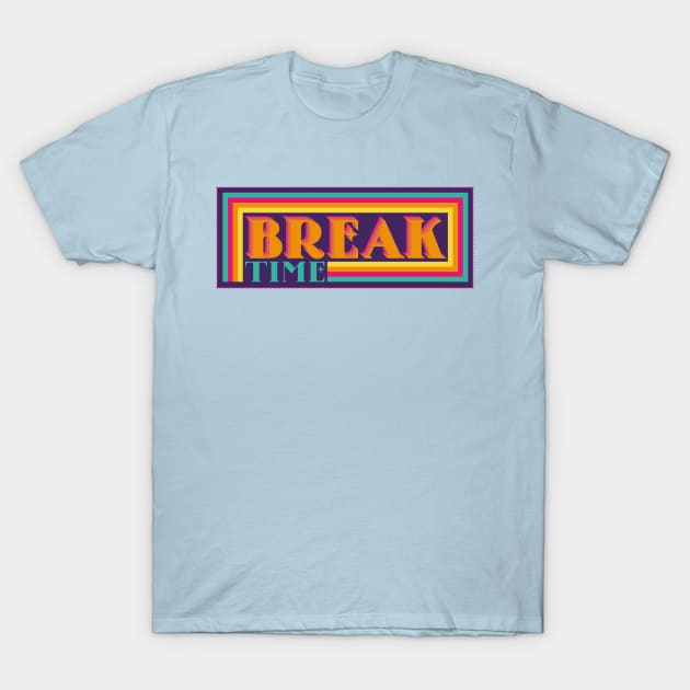 Break Time Vaporwave T-Shirt by Genesis